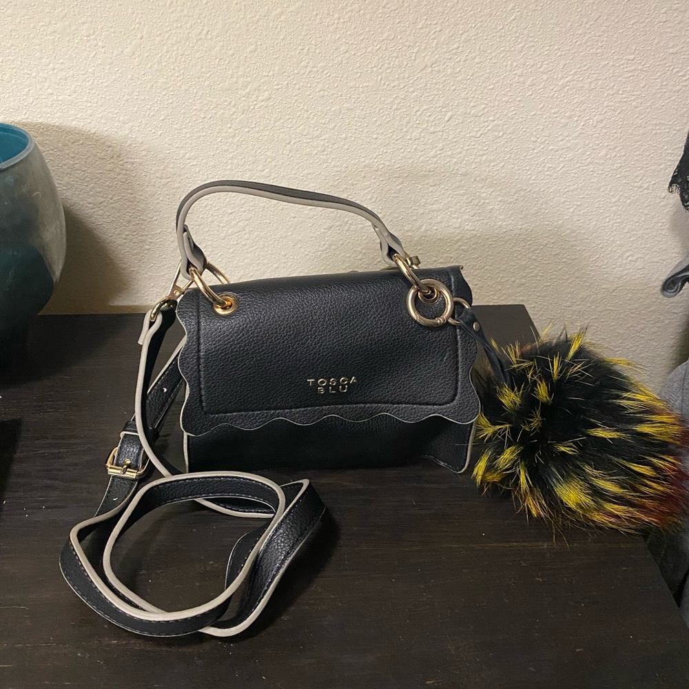 NWOT Tosca Blu Italian Genuine Leather Crossbody Handbag